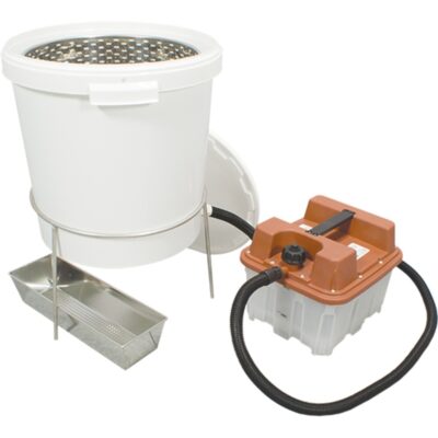 W4077 SkrælleVoks smelter - Plast beholder med damp 31,5 liter